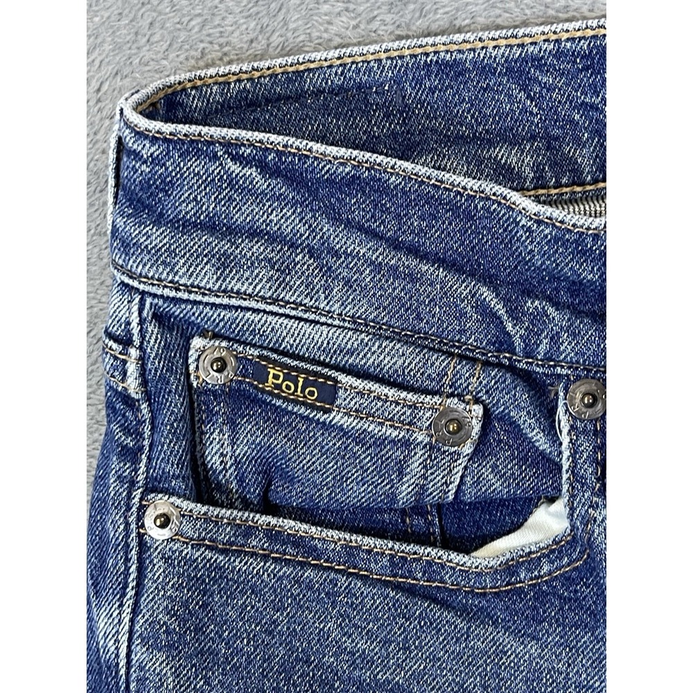 Polo Ralph Lauren Jeans Womens 26 Blue Denim Med Wash Tompkins Mid Rise Skinny - Picture 8 of 11